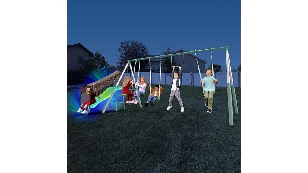metal backyard swing set review