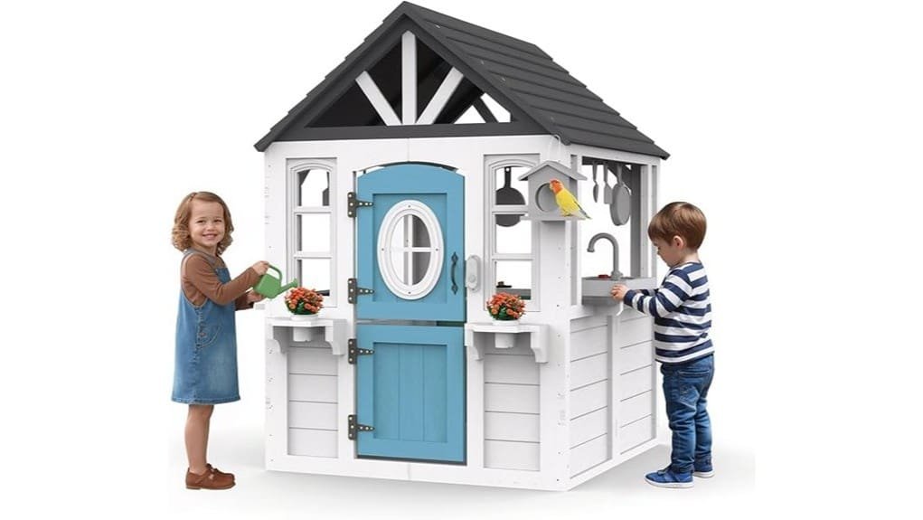outdoor cedar kids playhouse