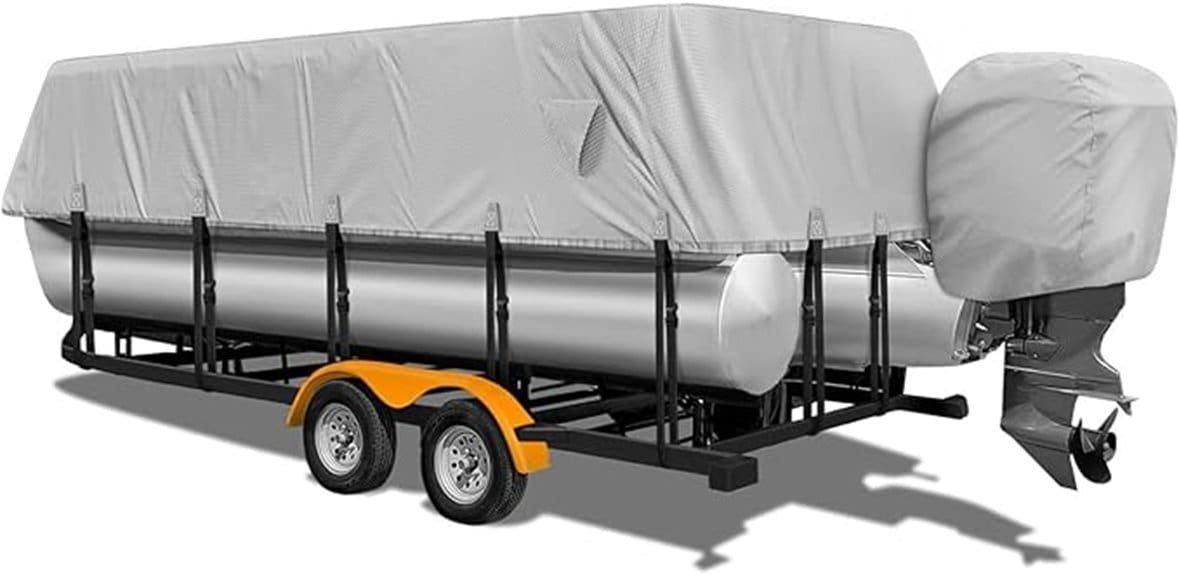 pontoon cover with motor