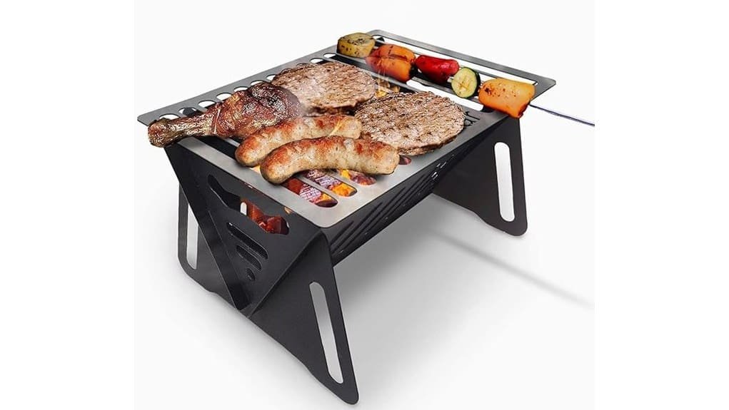 portable charcoal grill smoker