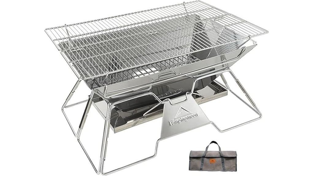 portable large campfire grill
