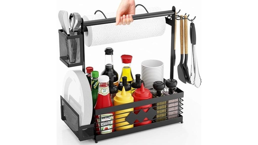 portable organizer for grilling tools