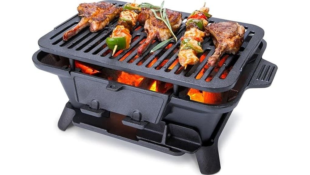 portable small hibachi charcoal grill