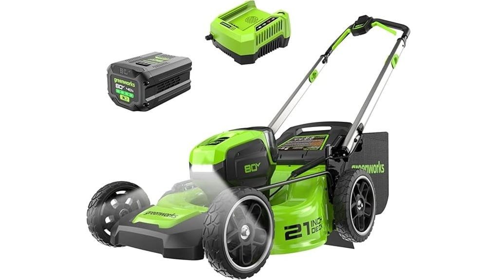 powerful 80v 21 inch mower