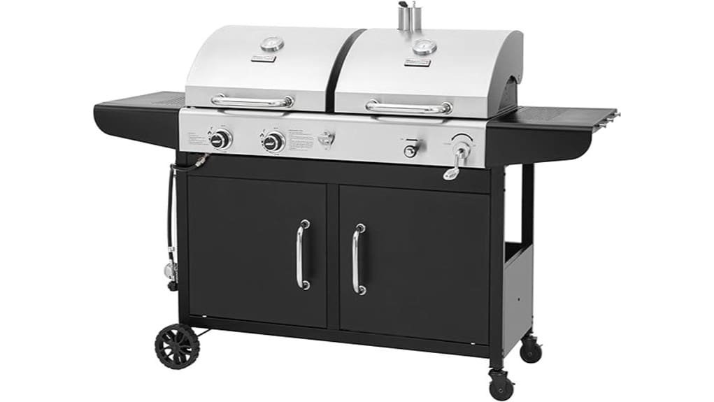 propane and charcoal combo