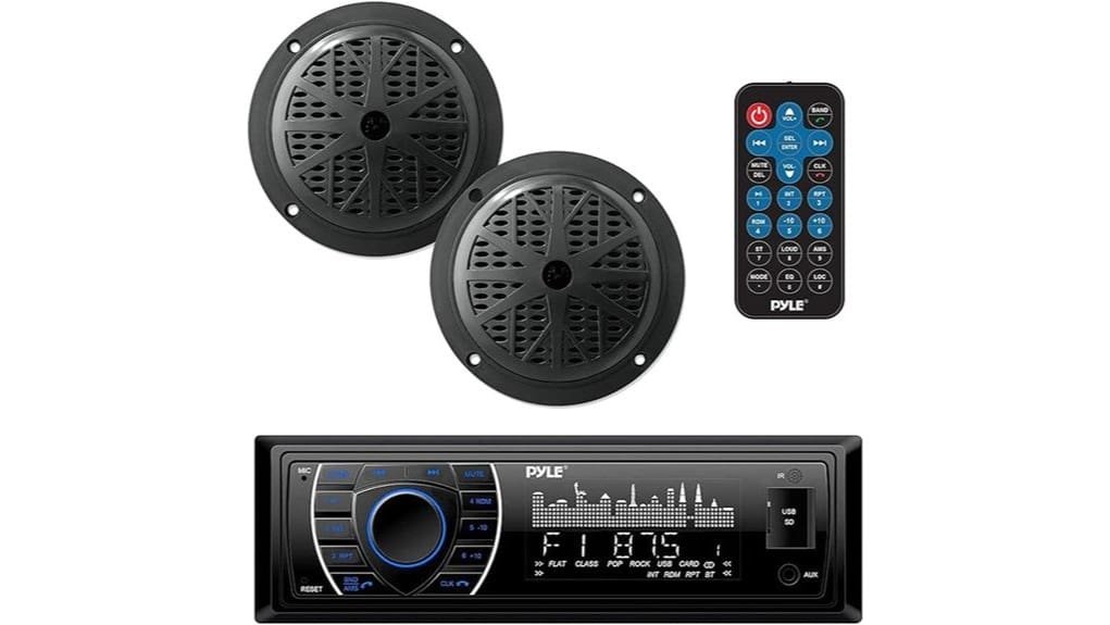 pyle marine receiver speaker kit