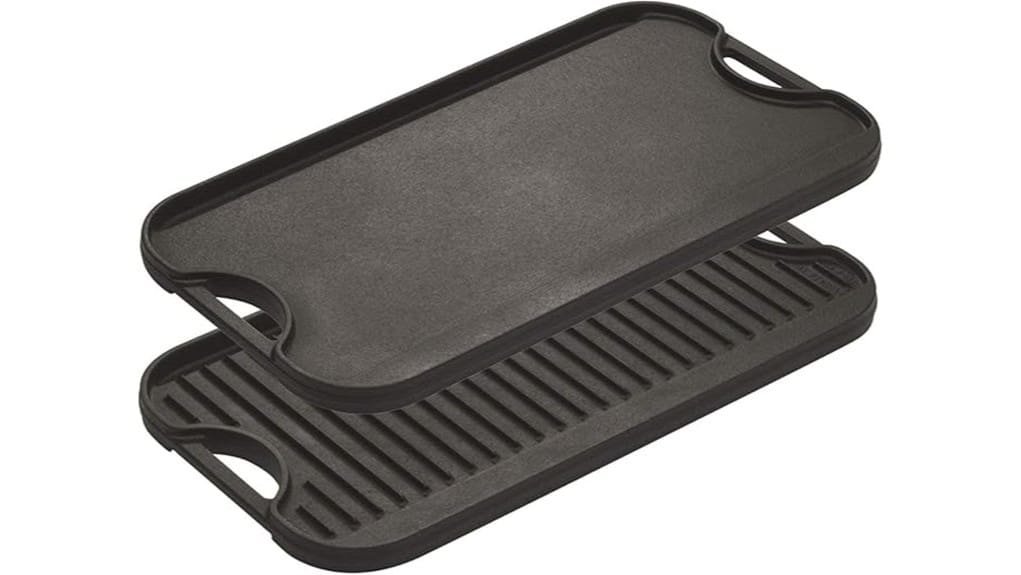 reversible cast iron grill griddle