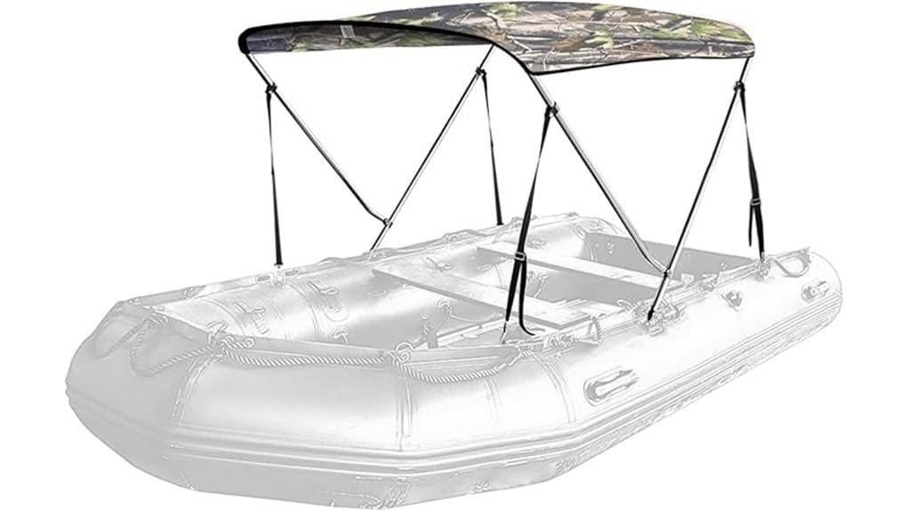 seamander inflatable boat shade