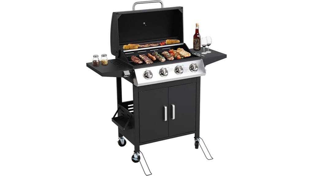 sgemart four burner propane grill