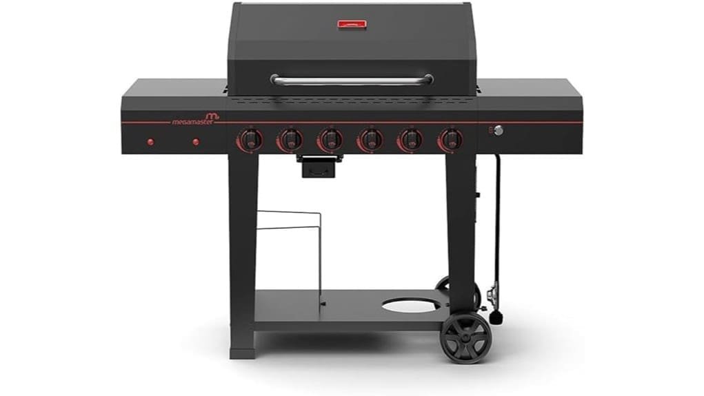 six burner propane grilling powerhouse