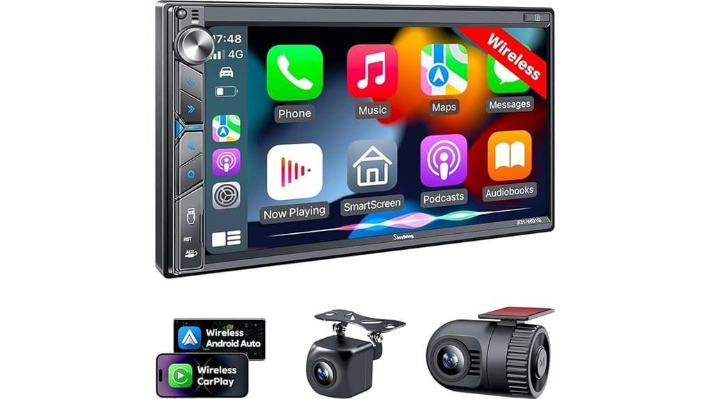 sjoybring wireless double din stereo