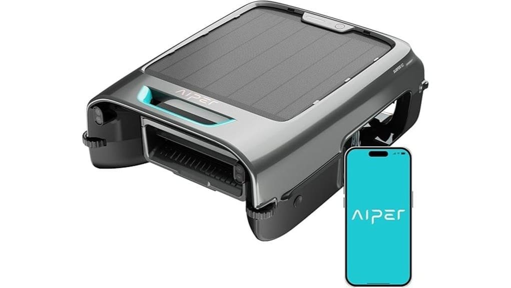 solar powered robotic pool skimmer