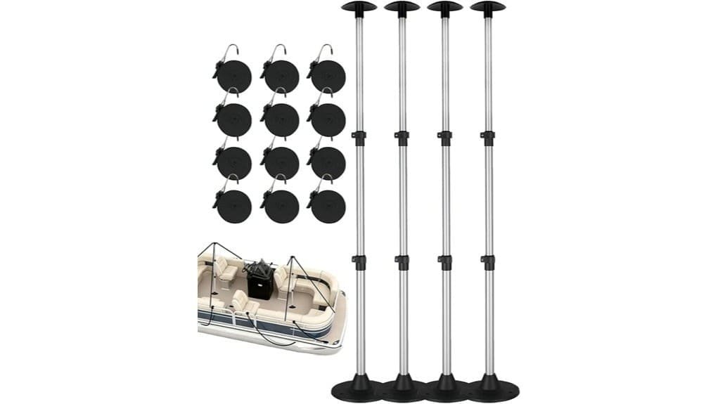 sturdy adjustable marine support poles