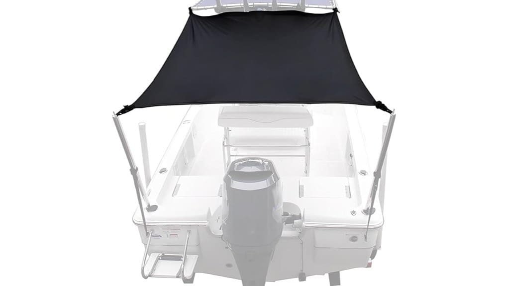 t top boat console sunshade