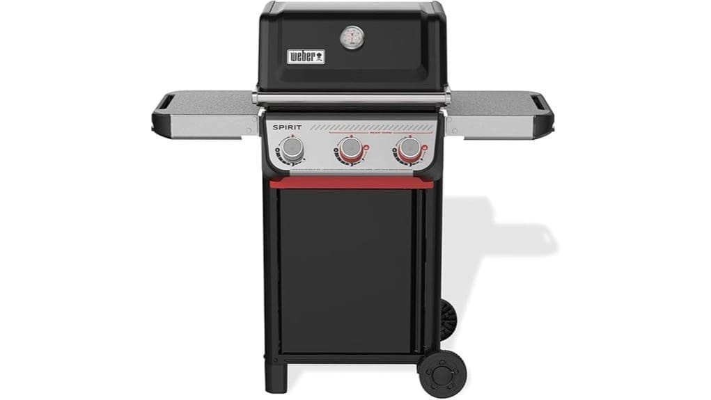 three burner portable propane grill