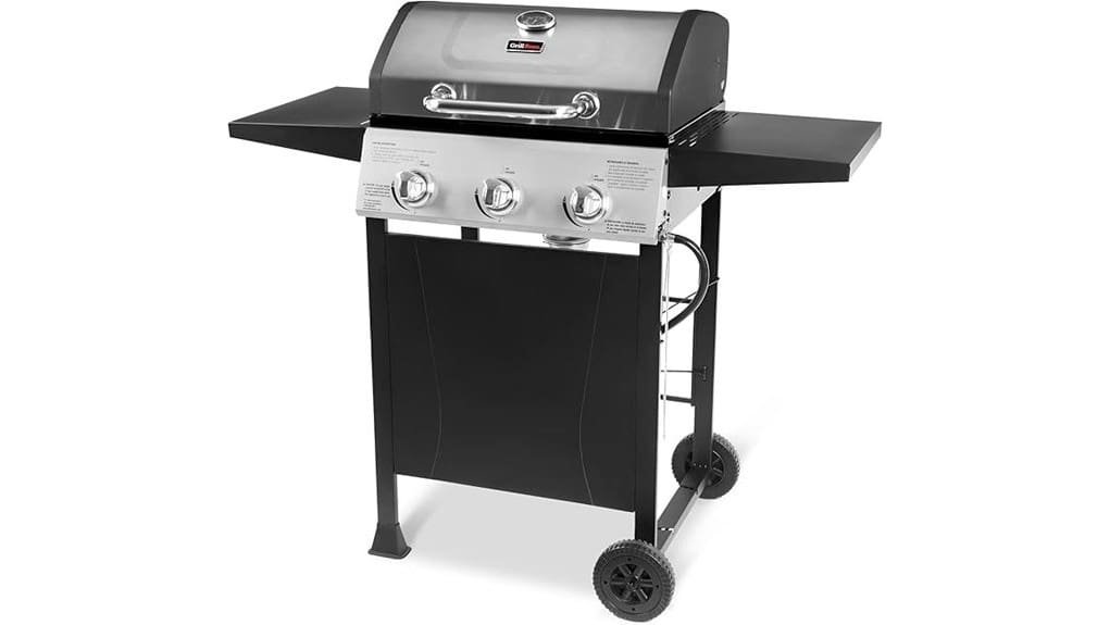 three burner propane gas grill