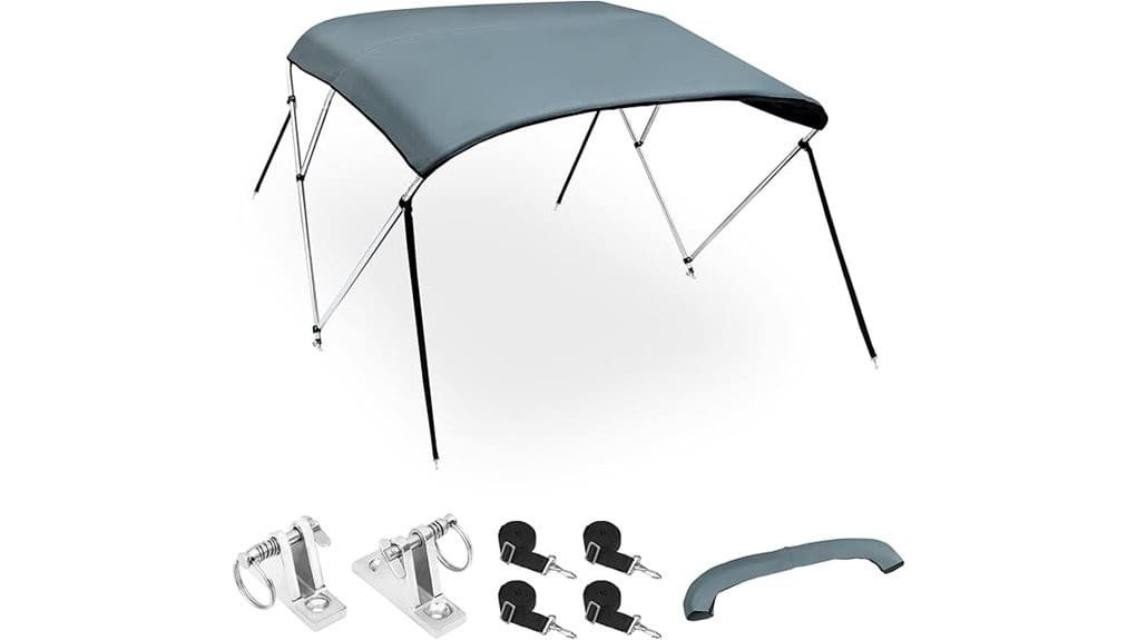 three panel protective bimini cover