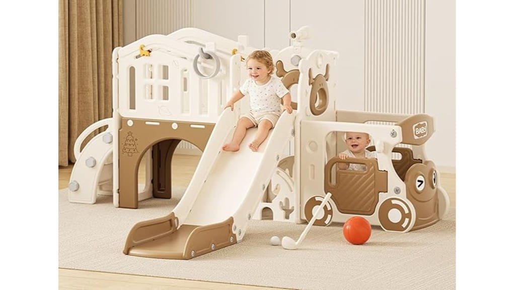 versatile compact toddler indoor slide
