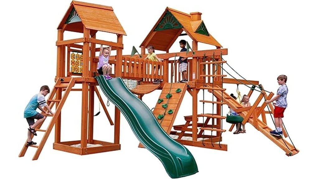 wooden backyard playset review