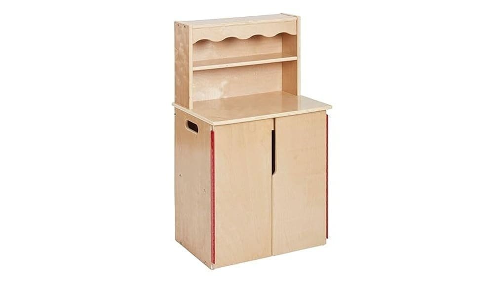 wooden kids play kitchenstorage