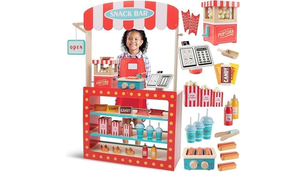 wooden playset snack bar