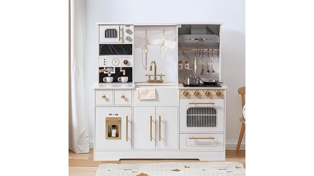 wooden realistic kid s kitchen