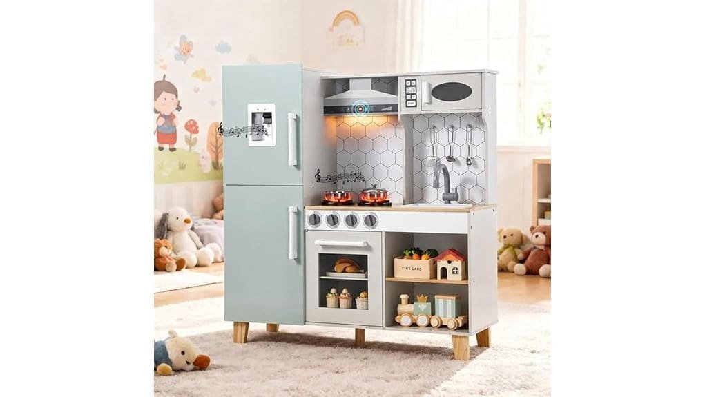 wooden toddler play kitchen
