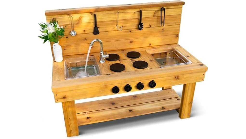 xl cedar outdoor mud kitchen